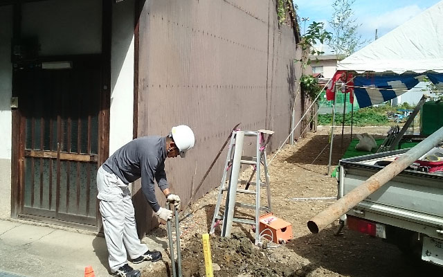 栗東の仮設電気工事