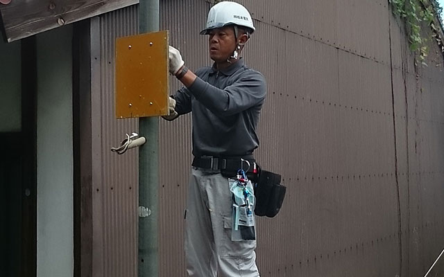 栗東の仮設電気工事