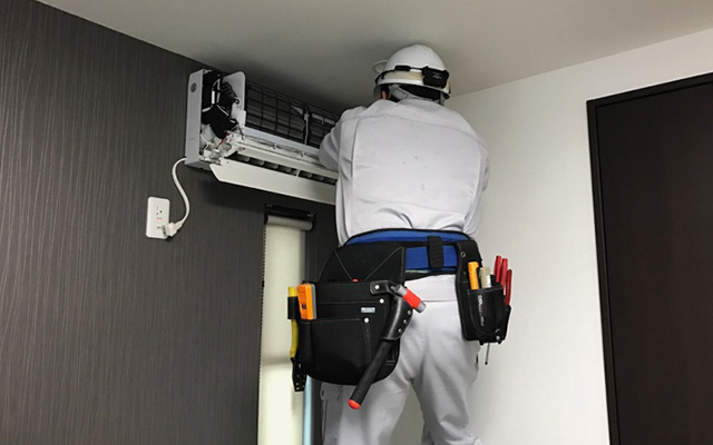 栗東の空調機（エアコン）取り付け工事