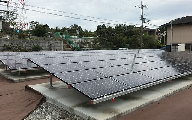 滋賀県栗東市の太陽光発電施工・工事